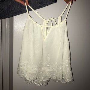 Flowy off-White top from Tobi